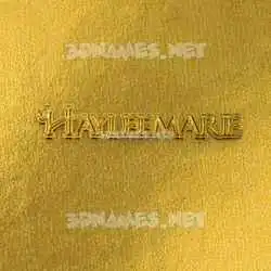 hayleemarie in All Gold style - 3D name wallpaper