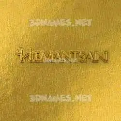 hemantsaini in All Gold style - 3D name wallpaper
