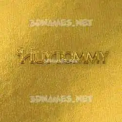 huytommy in All Gold style - 3D name wallpaper