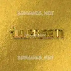 ilupreeti in All Gold style - 3D name wallpaper