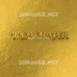 imdadrajper in All Gold style - 3D name wallpaper