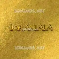 imranlala in All Gold style - 3D name wallpaper