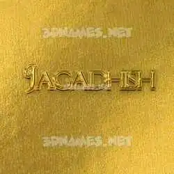 jagadhish in All Gold style - 3D name wallpaper