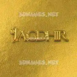 jagdhir in All Gold style - 3D name wallpaper