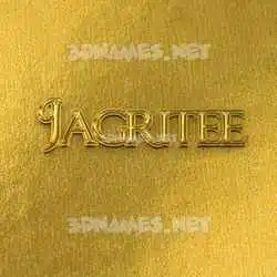 jagritee in All Gold style - 3D name wallpaper