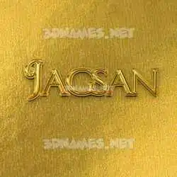 jagsan in All Gold style - 3D name wallpaper
