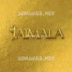 jaimala in All Gold style - 3D name wallpaper