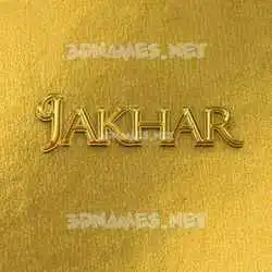 jakhar in All Gold style - 3D name wallpaper