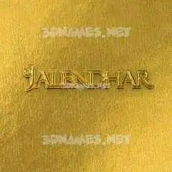 jalendhar in All Gold style - 3D name wallpaper