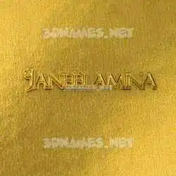 janeelamina in All Gold style - 3D name wallpaper