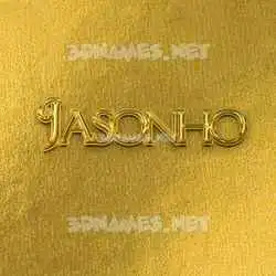 jasonho in All Gold style - 3D name wallpaper