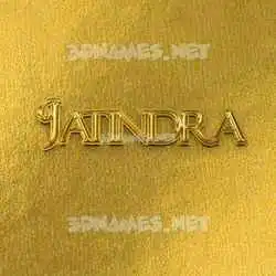 jatindra in All Gold style - 3D name wallpaper