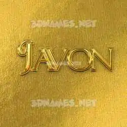 javon in All Gold style - 3D name wallpaper