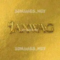 jaxwag in All Gold style - 3D name wallpaper