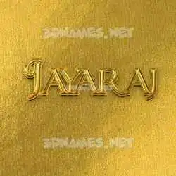 jayaraj in All Gold style - 3D name wallpaper