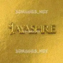 jayashre in All Gold style - 3D name wallpaper