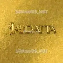 jaydatta in All Gold style - 3D name wallpaper