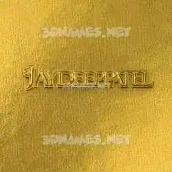 jaydeeppatel in All Gold style - 3D name wallpaper