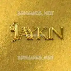 jaykin in All Gold style - 3D name wallpaper