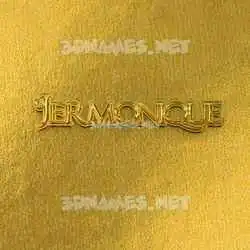 jermonique in All Gold style - 3D name wallpaper
