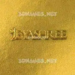 jeyashree in All Gold style - 3D name wallpaper