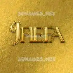 jfiefa in All Gold style - 3D name wallpaper