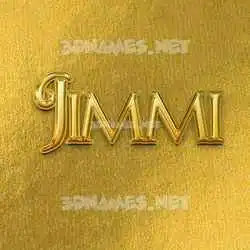 jimmi in All Gold style - 3D name wallpaper