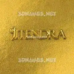 jitendra in All Gold style - 3D name wallpaper