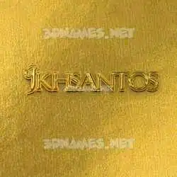 jkhsantos in All Gold style - 3D name wallpaper