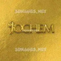jochem in All Gold style - 3D name wallpaper