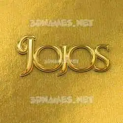 jojos in All Gold style - 3D name wallpaper