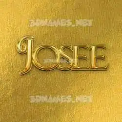 josee in All Gold style - 3D name wallpaper
