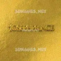 josephprince in All Gold style - 3D name wallpaper