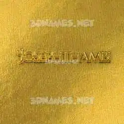josephthambi in All Gold style - 3D name wallpaper