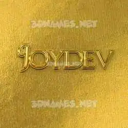 joydev in All Gold style - 3D name wallpaper