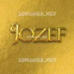 jozef in All Gold style - 3D name wallpaper