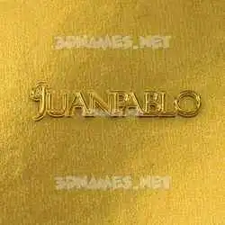 juanpablo in All Gold style - 3D name wallpaper