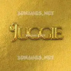 juggie in All Gold style - 3D name wallpaper