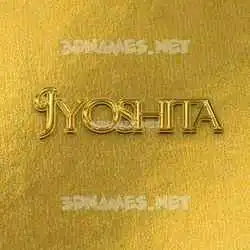 jyoshita in All Gold style - 3D name wallpaper