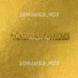 karrakhylese in All Gold style - 3D name wallpaper