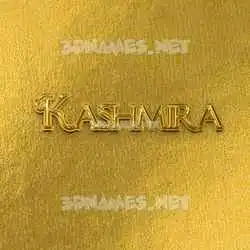 kashmira in All Gold style - 3D name wallpaper