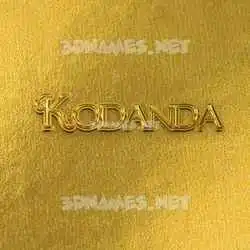 kodanda in All Gold style - 3D name wallpaper