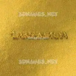 lakshmipriya in All Gold style - 3D name wallpaper