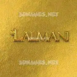 lalmani in All Gold style - 3D name wallpaper