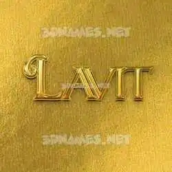 lavit in All Gold style - 3D name wallpaper