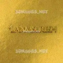 laxmisuresh in All Gold style - 3D name wallpaper