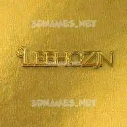 leehozjn in All Gold style - 3D name wallpaper
