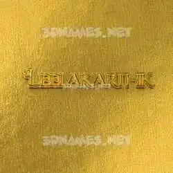 leelakarthik in All Gold style - 3D name wallpaper