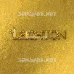 leighton in All Gold style - 3D name wallpaper
