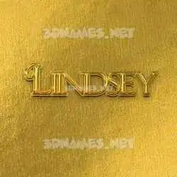 liindsey in All Gold style - 3D name wallpaper